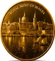 Royal Mint of Malta fine gold coin back